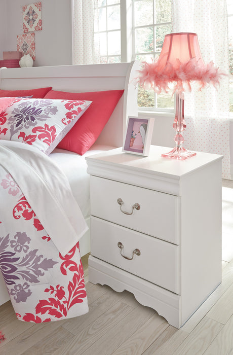 Anarasia White Youth Sleigh Bedroom Set - Lara Furniture