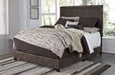 Dolante Brown Queen Upholstered Bed - Lara Furniture