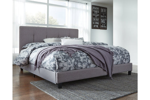 [OVERSTOCK] Dolante Gray King Upholstered Bed - Lara Furniture