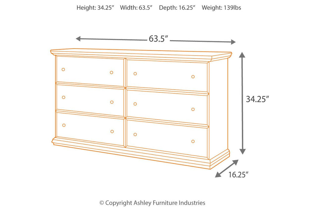 Maribel Black Dresser - Lara Furniture