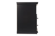 Maribel Black One Drawer Nightstand - Lara Furniture