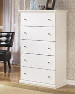 Bostwick Shoals White Chest of Drawers - Lara Furniture