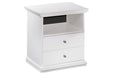 Bostwick Shoals White Nightstand - Lara Furniture