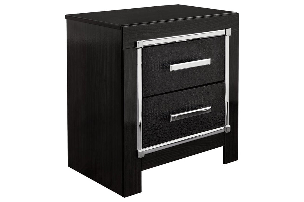 Kaydell Black Nightstand - Lara Furniture