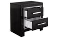 Kaydell Black Nightstand - Lara Furniture