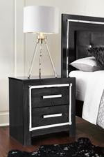 Kaydell Black Nightstand - Lara Furniture