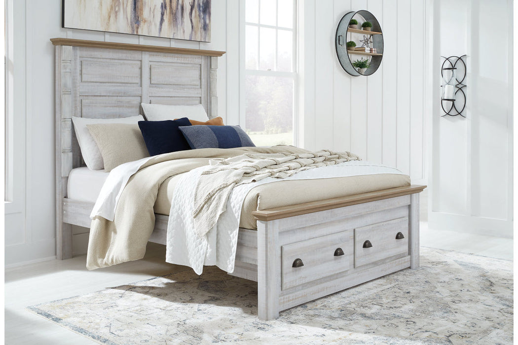 Haven Bay Queen Panel Storage Bed