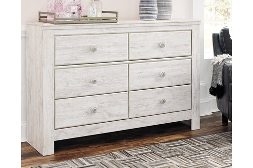 Paxberry Whitewash Dresser - Lara Furniture