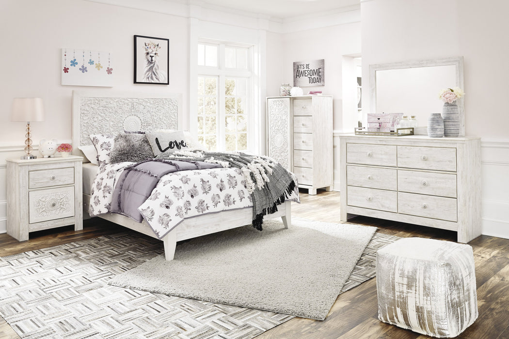 Paxberry Whitewash Panel Youth Bedroom Set - Lara Furniture