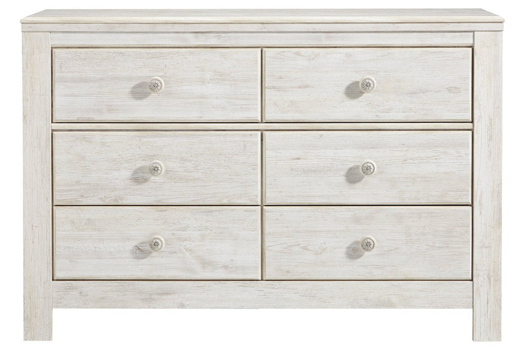 Paxberry Whitewash Dresser - Lara Furniture