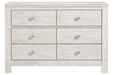 Paxberry Whitewash Dresser - Lara Furniture