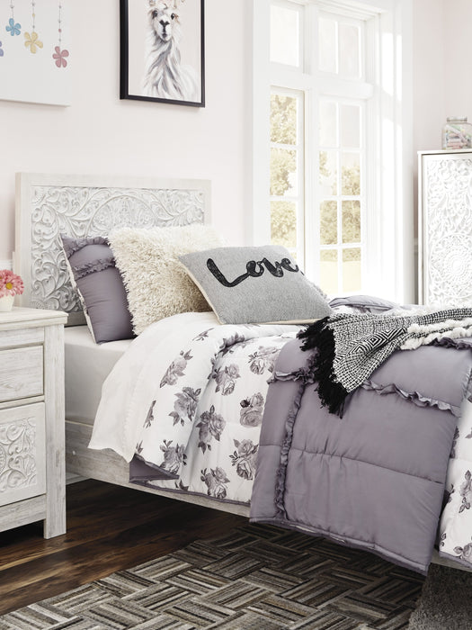 Paxberry Whitewash Panel Youth Bedroom Set - Lara Furniture