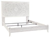Paxberry Whitewash King Panel Bed - Lara Furniture