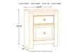 Paxberry Whitewash Nightstand - Lara Furniture