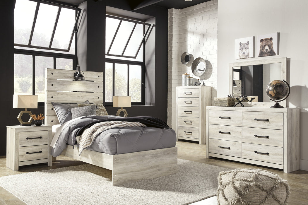 Cambeck Whitewash Youth Panel Bedroom Set - Lara Furniture