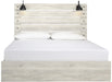 Cambeck Whitewash King Panel Bed - Lara Furniture