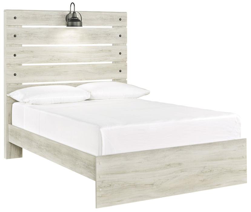 Cambeck Whitewash Full Panel Bed - Lara Furniture