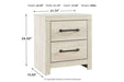 Cambeck Whitewash Nightstand - Lara Furniture