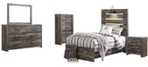 Drystan Brown Youth Panel Bedroom Set - Lara Furniture