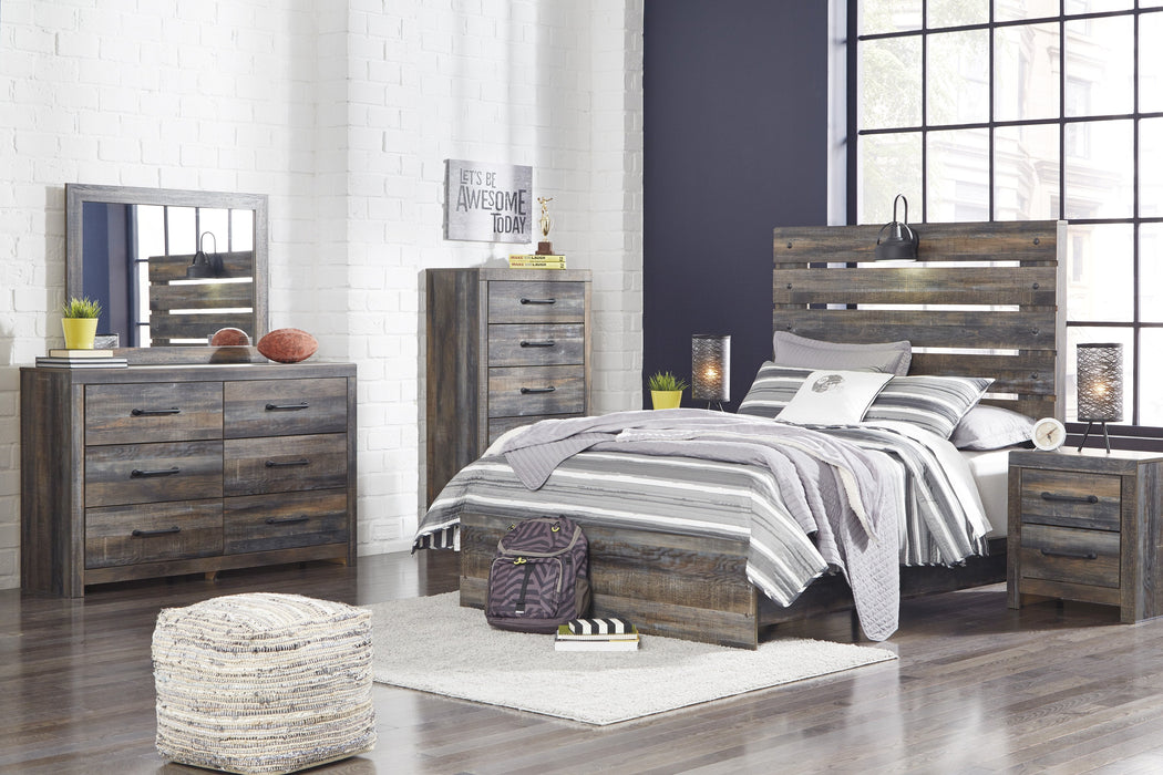 Drystan Brown Youth Panel Bedroom Set - Lara Furniture