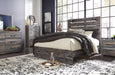 Drystan Brown Queen Panel Bed - Lara Furniture