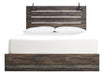 Drystan Brown King Side Storage Platform Bed - Lara Furniture