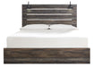 Drystan Brown King Panel Bed - Lara Furniture