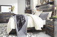 Drystan Brown King Footboard Storage Bed - Lara Furniture