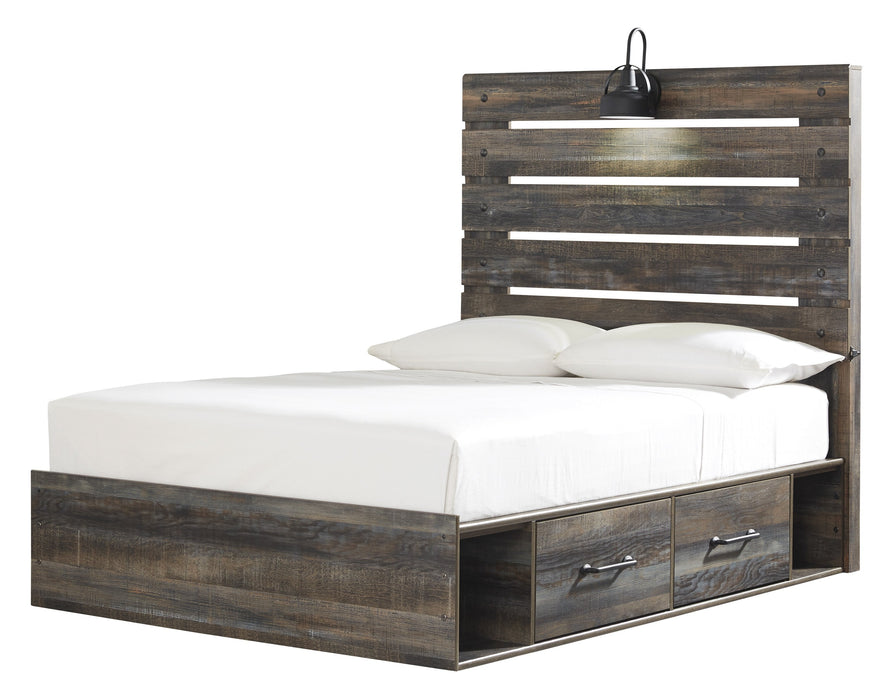 Drystan Brown Youth Storage Platform Bedroom Set - Lara Furniture