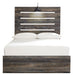 Drystan Brown Full Side Storage Platform Bed - Lara Furniture