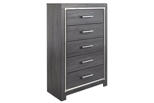 Lodanna Gray Chest of Drawers - Lara Furniture