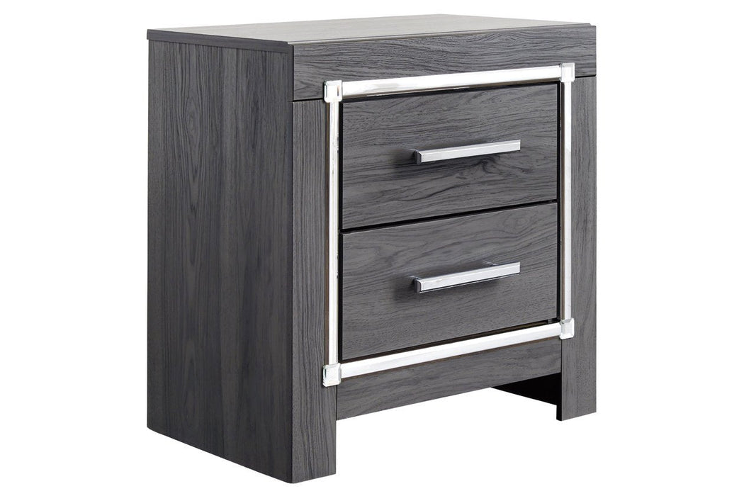 Lodanna Gray Nightstand - Lara Furniture