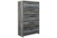 Baystorm Gray Chest of Drawers - Lara Furniture