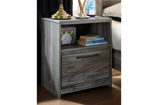 Baystorm Gray Nightstand - Lara Furniture