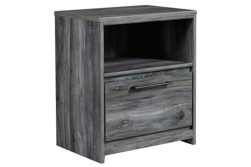 Baystorm Gray Nightstand - Lara Furniture