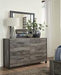 Cazenfeld Black/Gray Bedroom Mirror - Lara Furniture