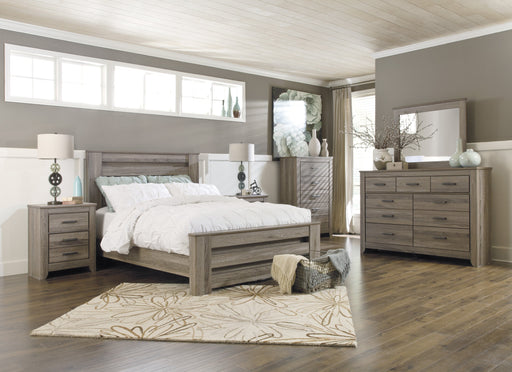 Zelen Warm Gray Panel Bedroom Set - Lara Furniture