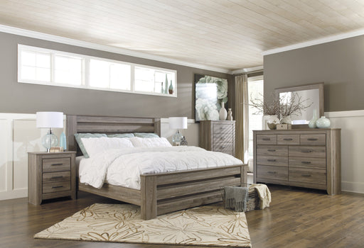 Zelen Warm Gray Panel Bedroom Set - Lara Furniture