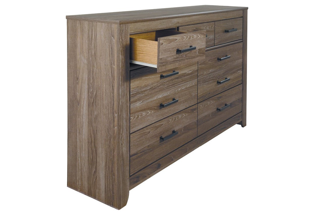 Zelen Warm Gray Dresser - Lara Furniture