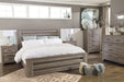 Zelen Warm Gray Panel Bedroom Set - Lara Furniture