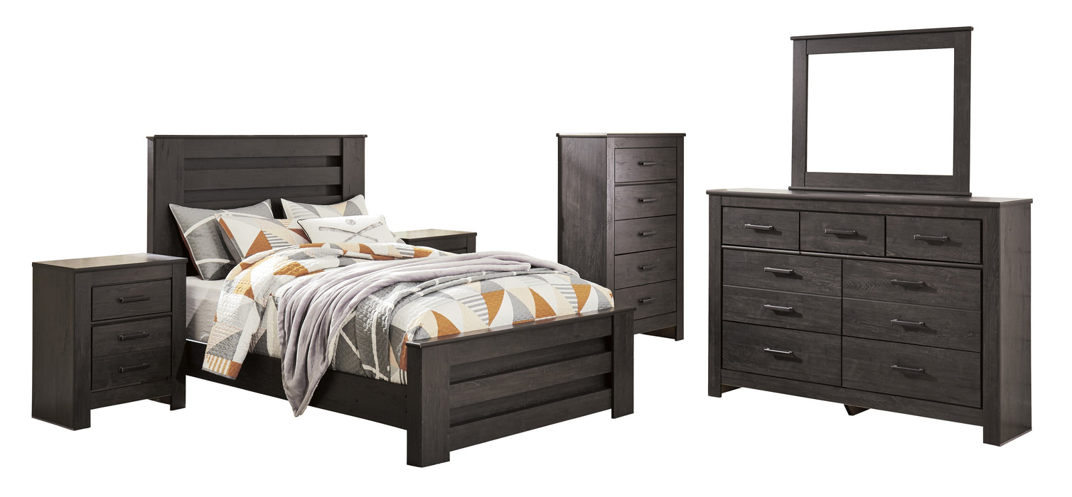 Brinxton Charcoal Panel Youth Bedroom Set - Lara Furniture