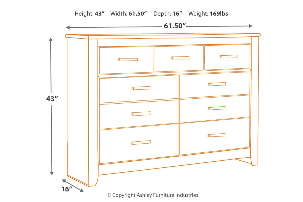 Brinxton Charcoal Dresser - Lara Furniture