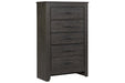 Brinxton Charcoal Chest of Drawers - Lara Furniture