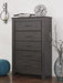 Brinxton Charcoal Chest of Drawers - Lara Furniture