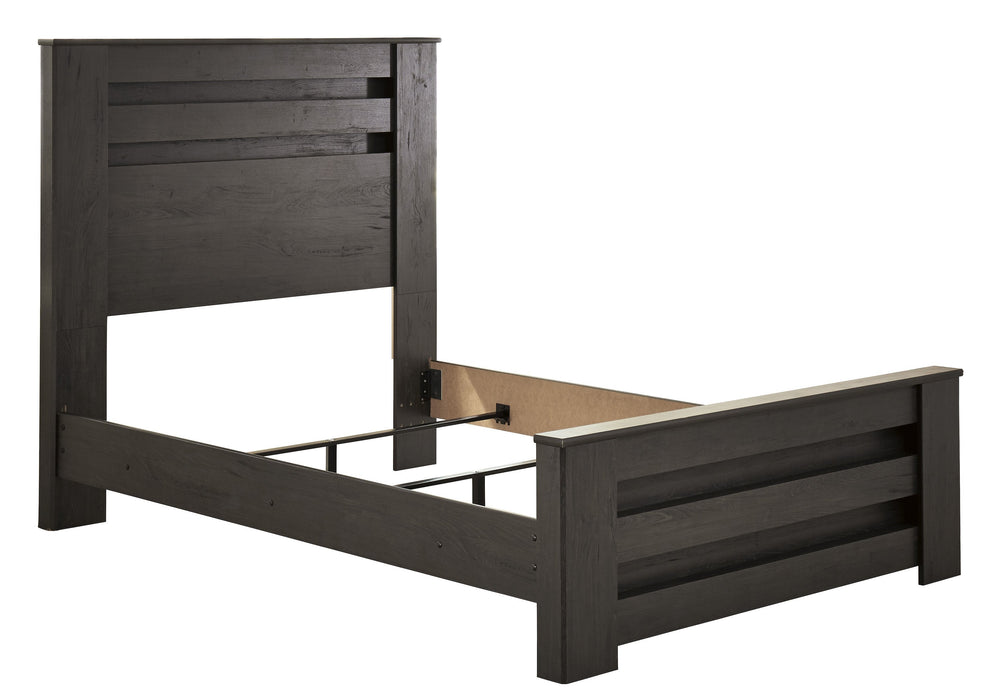 Brinxton Charcoal Full Panel Bed - Lara Furniture
