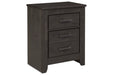 Brinxton Charcoal Nightstand - Lara Furniture