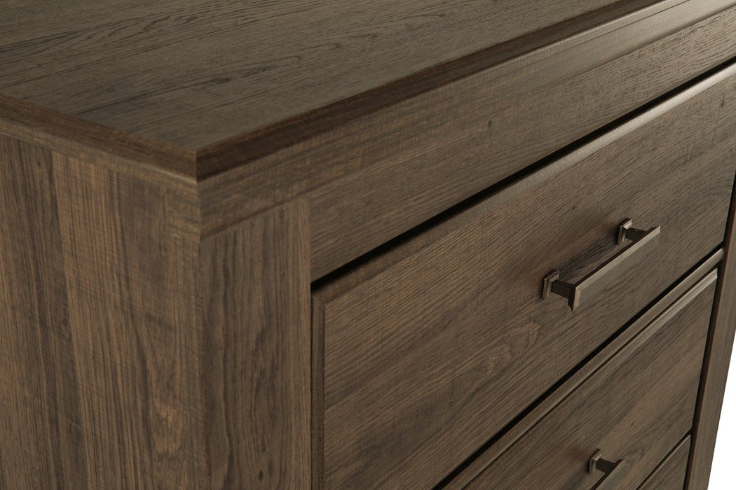 Juararo Dark Brown Chest of Drawers - Lara Furniture