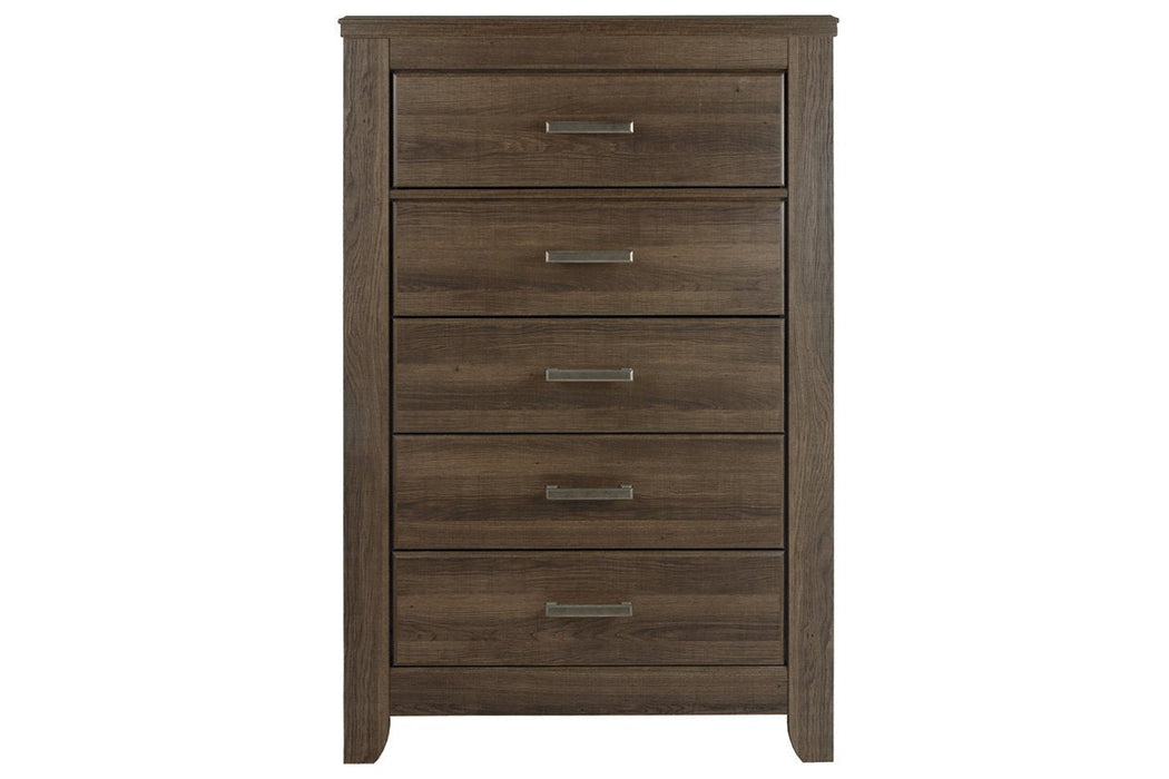 Juararo Dark Brown Chest of Drawers - Lara Furniture