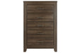 Juararo Dark Brown Chest of Drawers - Lara Furniture