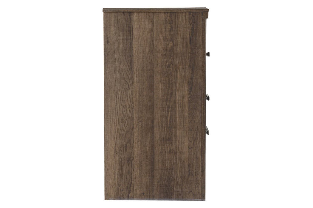 Juararo Dark Brown Nightstand - Lara Furniture